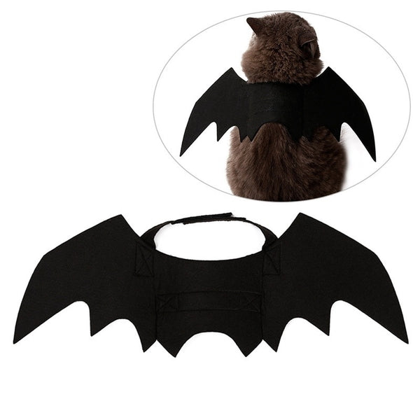 Halloween Cute Pet Clothes Black Bat Wings Harness Costume for Hallowe –  daiiibabyyy