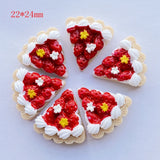 Daiiibabyyy 10Pcs Resin Cute Mixed Mini Pizza Flat Back Cabochons Scrapbooking DIY Jewelry Craft Decoration Accessories E30