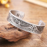 DAIIIBABYYY  -  Viking Talisman Health Bracelets Tree Of Life Luck Knot Runes Trinity Magnetic Cuff Bangles Women Men Adjustable Bracelet