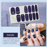 Daiiibabyyy Baking Free Fashion Nail Art Sticker Full Cover Wraps Decorations DIY Manicure Solider Nail Vinyls Adhesive Beauty Pre-designed