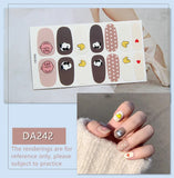 Daiiibabyyy Baking Free Fashion Nail Art Sticker Full Cover Wraps Decorations DIY Manicure Solider Nail Vinyls Adhesive Beauty Pre-designed