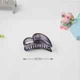 Daiiibabyyy Fashion retro texture upgrade a variety of shapes big catch clip matte frosted gray hair catch hair clip simple hairaccessories