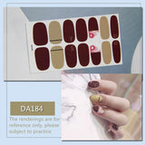 Daiiibabyyy Baking Free Fashion Nail Art Sticker Full Cover Wraps Decorations DIY Manicure Solider Nail Vinyls Adhesive Beauty Pre-designed