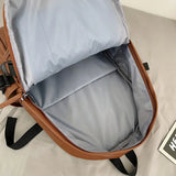 Daiiibabyyy Women Backpack PU Leather Casual Travel Female Shoulder Bag Large Capacity School Backpacks for Girls laptop bag for men bagpack