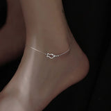 Daiiibabyyy 925 Sterling Silver Kiss Fish Anklet For Women Fashion Simple Personality Unique Design Birthday Gift Jewelry Cерьги