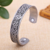 DAIIIBABYYY  -  Viking Talisman Health Bracelets Tree Of Life Luck Knot Runes Trinity Magnetic Cuff Bangles Women Men Adjustable Bracelet