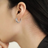 Daiiibabyyy 925 Sterling Silver Dragon Irregula Earring for Women Girl Long Retro Punk Design Jewelry Birthday Gift Dropshipping