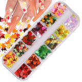 Daiiibabyyy Nail Sequins Irregular Heart Laser Sparkly Butterfly Design Nail Art Decoration Set Nail Glitter Flakes for UV Gel Manicure