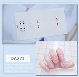 Daiiibabyyy Baking Free Fashion Nail Art Sticker Full Cover Wraps Decorations DIY Manicure Solider Nail Vinyls Adhesive Beauty Pre-designed