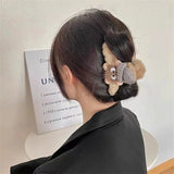 Daiiibabyyy Korean Version Of Coal Ball Cartoon Clip Plush Shark Clip Fashion Women's Cute Hair Clip Hair Accessories