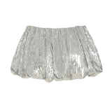 DAIIIBABYYY  - Women Y2K Spangly Mini Skirt Stylish Bubble Hems Low Rise Short Skirt Clubwear Aesthetic Sexy Skirts Rave Outfits