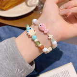 DAIIIBABYYY  -  Cartoon Cute Frog Fish Starfish Beaded Bracelet For Women Girls Sweet Lovely Colorful Star Charm Bracelet Fashion Jewelry Gifts