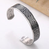 DAIIIBABYYY  -  Irish Celtic Knot Viking Stainless Steel Bracelet for Men and Women Fashion Retro Magnetic Talisman Jewelry Gift New 2024