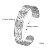 DAIIIBABYYY  -  Irish Celtic Knot Viking Stainless Steel Bracelet for Men and Women Fashion Retro Magnetic Talisman Jewelry Gift New 2024