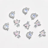 DAIIIBABYYY  -  2/5/10pcs Y2k Accessories Rhinestone Butterfly Heart Jewelry Pendant DIY Handmade Earrings Bracelet Necklace Pendant Material