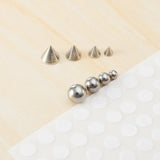 DAIIIBABYYY  -  Sticker Fake Belly Eyebrow Lip Piercing Stud Non Piercied Earring Stud Set New Fake Nose Ring Piercing Jewelry Dermal Anchor Top