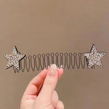 DAIIIBABYYY  - Children's Invisible Broken Hair Hairpin Adult Tiara Tools Curve Needle Bangs Fixed U Shape Insert Hair Styling Comb Accessories