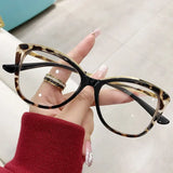 DAIIIBABYYY  -  New Cat Eye Large Frame Women Anti Blue Light Glasses Fashion Printing Solid Computer Glasses Frame Eyeglasses Lentes Para Mujer