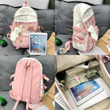 Daiiibabyyy New Women Backpack Mesh Female Student College Schoolbag for Teenager Girls Cool Laptop Backpacks Man Travel Bag Nylon mochilas