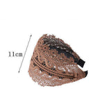 DAIIIBABYYYY  -  Wide Women Hairband Solid Lace Turban Solid Elastic Hair Bands Hair Accessories Headband for Women Girls Headdress