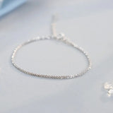 Daiiibabyyy New Fashion Silver Sparkling Bracelet for Women Simple Delicate Hundred Bracelets Party Jewelry Gifts Wholesale