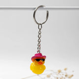 Daiiibabyyy Kawaii Cute Little Yellow Duck Keychain Cartoon Duck Keyring Car Key Chain Bag Purse Pendant School Bag Charm Lovely Gifts