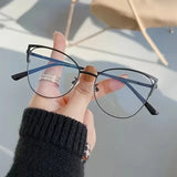 DAIIIBABYYY  -  New Brand Design Retro Lady Cat Eye Glasses Frame Fashion Anti Blue Light Eyeglasses Computer Goggles Women Reading Glasses Men