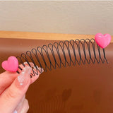 DAIIIBABYYY  - Children's Invisible Broken Hair Hairpin Adult Tiara Tools Curve Needle Bangs Fixed U Shape Insert Hair Styling Comb Accessories