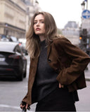 DAIIIBABYYY  -  Women Autumn Fashion Loose Coats Solid Turn-Down Collar Long Sleeve Jacket Pocket Female Casual High Street Coat