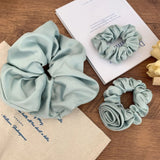 DAIIIBABYYY  -  Korean Spring New Light Blue Elastic Fabric Band Hair Cord Head Cord High-Grade Hair Accessories For Sweet Girls