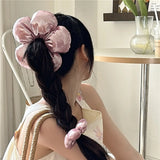 DAIIIBABYYY  -  Creative Exaggerated Oversized Flower Scrunchie Headdress for Women 2024 Trendy Design Korea Hair Band Vacation Hair Accessories