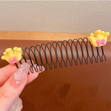 DAIIIBABYYY  - Children's Invisible Broken Hair Hairpin Adult Tiara Tools Curve Needle Bangs Fixed U Shape Insert Hair Styling Comb Accessories