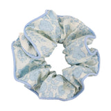 DAIIIBABYYY  -  2024 Sea Blue Polka Dot Scrunchies Fashion Gilrs Floral Plaid Large Intestine Hair Ties Ropes Women Sweet Versatile Rubber Bands