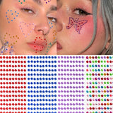 DAIIIBABYYY  -  4mm Tattoo Diamond Sticker Eyes Face Makeup Self Adhesive Rhinestone Festival DIY Crystal Gems Nail Decoration Acrylic Stickers