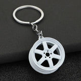 DAIIIBABYYY  -  Hot Sale Racing Steering Wheel Keychain Personality Modified Car Key Chain 6 Speed Gearbox Creative Model Metal Key Chain Gift