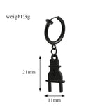 DAIIIBABYYY  -  Fashion Hip Hop Weapon Pendant Earrings Gothic Skull Ear Clip Earrings for Women Men Trendy Ear Accessories Charm Jewelry Gifts