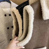 DAIIIBABYYY  -  Winter Fashion Warm Vest Short Waistcoats Womens Sleeveless Jacket Lambswool Women Patchwork Coat Ladies Casual Tops