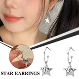 DAIIIBABYYY   -  Cool Y2K Star Drop Earrings Hot Girl Harajuku Creative Planet Pearl Crystal Stars Earings Korean Fashion for Women Punk Jewelry