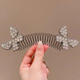 DAIIIBABYYY  - Children's Invisible Broken Hair Hairpin Adult Tiara Tools Curve Needle Bangs Fixed U Shape Insert Hair Styling Comb Accessories