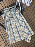 DAIIIBABYYY  -  Japan Classic Plaid Chicly Pleated Skirt Female Mini Skirts New Basic Simple High Waist Slim Casual Fashion Women Skirts 2024