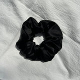 Daiiibabyyy Black Real Silk Hair Ties 30 Momme Thick Mulberry Silk Scrunchies100% Silk Scrunchies