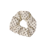 DAIIIBABYYY  -  New Fashion Polka Dot White Hair Ties Ropes Female Elegant Temperament Lace Scrunchies Square Pocket Style Hair Bands Headwear