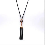 Daiiibabyyy 2024 New Arrival Female Pendant Necklace Tassel Long Winter Sweater Chain Necklace Women Necklaces Wholesale Sales Choker