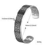 DAIIIBABYYY  -  Irish Celtic Knot Viking Stainless Steel Bracelet for Men and Women Fashion Retro Magnetic Talisman Jewelry Gift New 2024