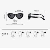 DAIIIBABYYY   -  New Fashion Cat Eye Sunglasses Vintage Women Men Stripes Frame Sun Glasses Summer Female Shades Eyewear Uv400 Eyewear