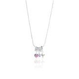 DAIIIBABYYY  -  New Fashion Crystal Zircon Heart Pendant Necklace for Women Charm Stainless Steel Cross Choker Chains Star Jewelry Accessories