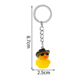 Daiiibabyyy Kawaii Cute Little Yellow Duck Keychain Cartoon Duck Keyring Car Key Chain Bag Purse Pendant School Bag Charm Lovely Gifts