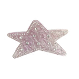 DAIIIBABYYY  -  Korean New Design 7cm Rhinestones Star Hair Clip Fashion Acetate Shark Clip Hair Accessories For Woman Girls