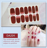 Daiiibabyyy Baking Free Fashion Nail Art Sticker Full Cover Wraps Decorations DIY Manicure Solider Nail Vinyls Adhesive Beauty Pre-designed