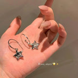 DAIIIBABYYY   -  Cool Y2K Star Drop Earrings Hot Girl Harajuku Creative Planet Pearl Crystal Stars Earings Korean Fashion for Women Punk Jewelry